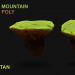 3d модель 3D плавающая гора - Low poly – превью