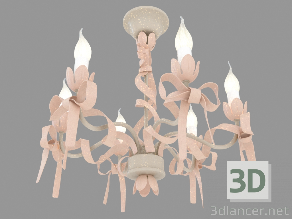 modello 3D Lampadario sospeso Esteli (2527 6) - anteprima