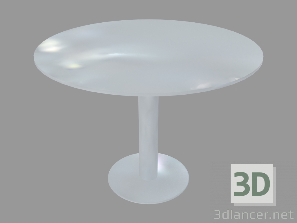 modèle 3D Table à manger (D100 laqué blanc) - preview