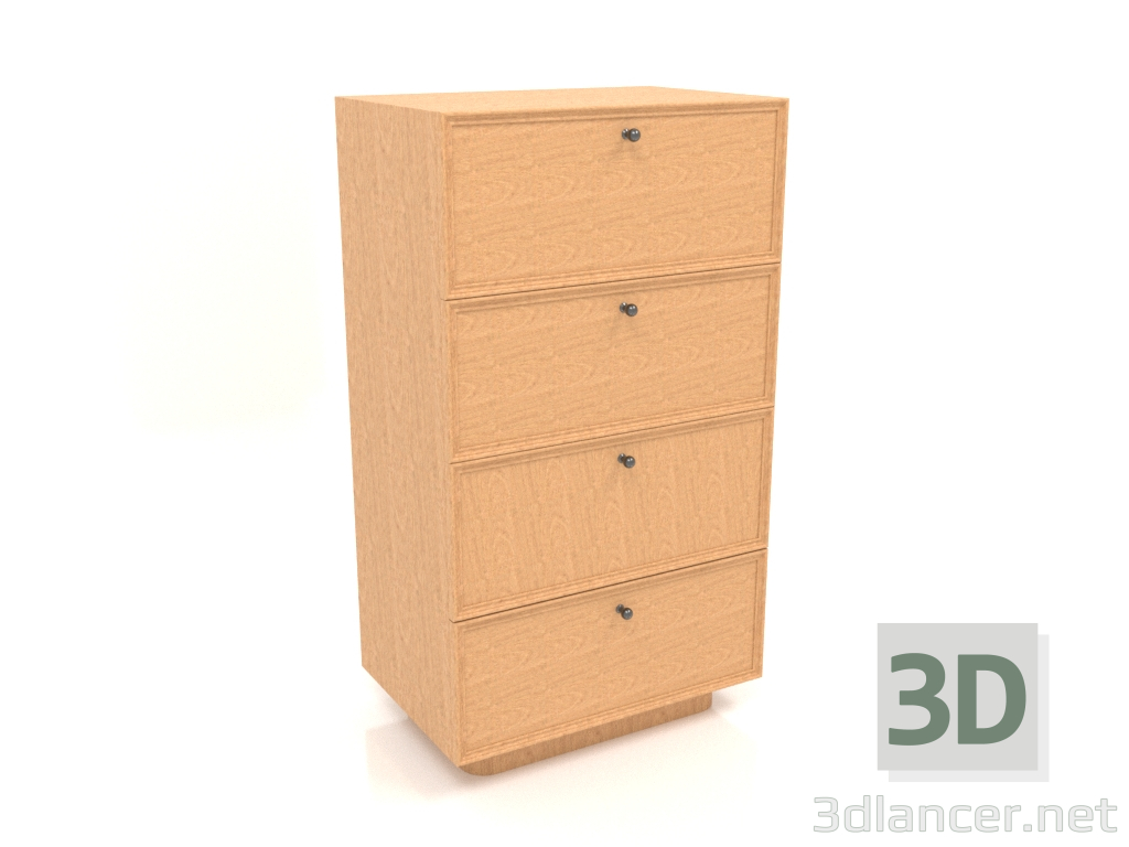 3d model Chest of drawers TM 15 (604x400x1074, wood mahogany veneer) - preview