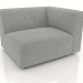 3d model Sofa module 1 seater (L) 83x90 with an armrest on the right - preview