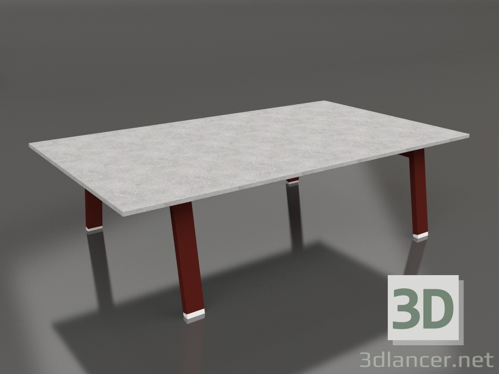 3d model Coffee table 120 (Wine red, DEKTON) - preview