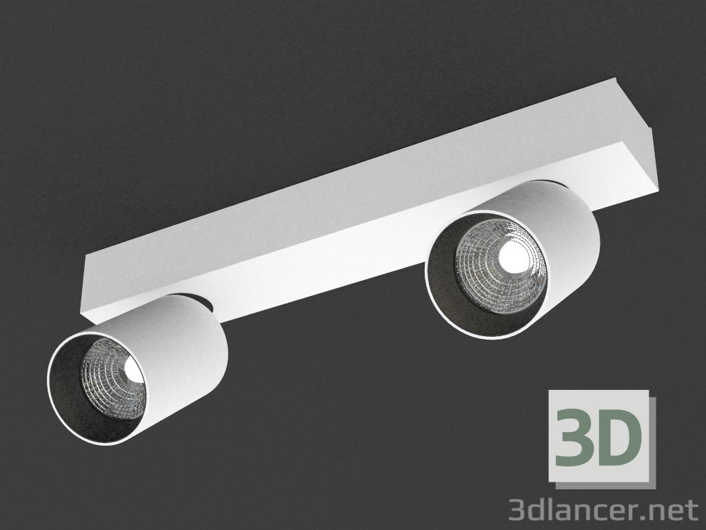 modèle 3D La lampe à DEL (DL18629_01 blanc C + socle DL18629 2Kit W Dim) - preview