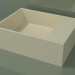 3D modeli Tezgah üstü lavabo (01UN21102, Bone C39, L 48, P 36, H 16 cm) - önizleme