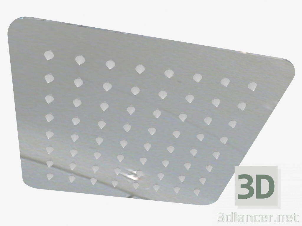 modello 3D Soffione quadrato 300x300 mm Floks (NAC 009K) - anteprima