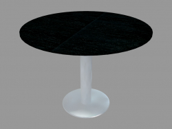 Table à manger (frêne teinté noir D100)