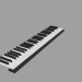 Modelo 3d Teclas de piano - preview