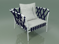 Armchair street InOut (851, White Lacquered Aluminum)