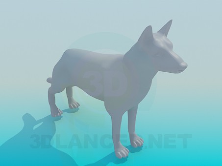 3 डी मॉडल कुत्ता - पूर्वावलोकन