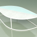 3d model Coffee table 002 (Glazed Gres Ice-Water, Metal Milk) - preview