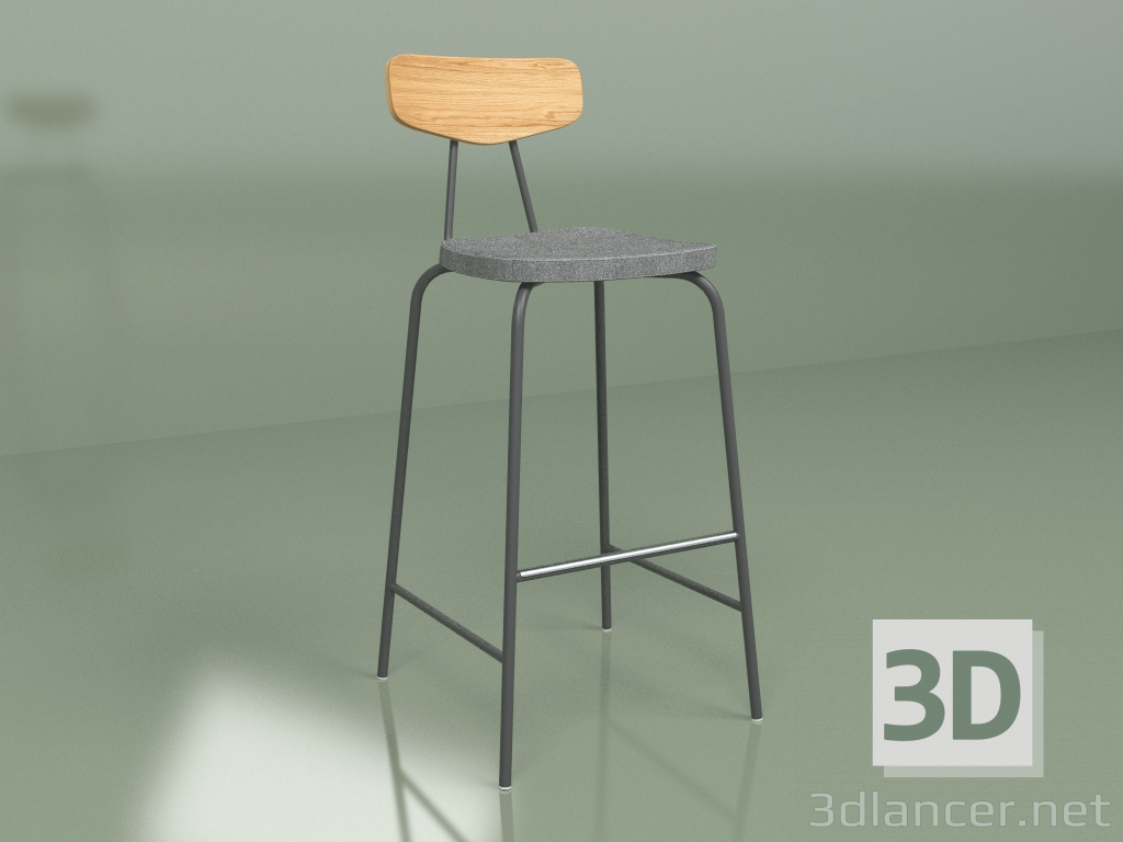 modèle 3D Tabouret de bar Pavesino - preview