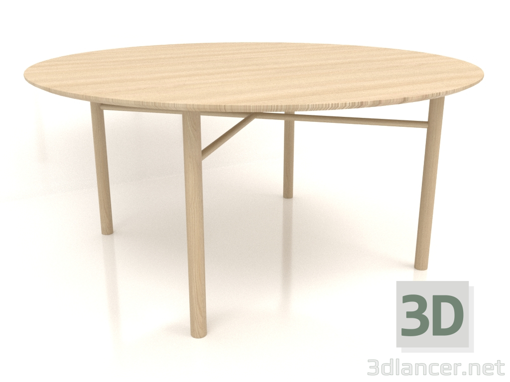 3 डी मॉडल डाइनिंग टेबल डीटी 02 (विकल्प 1) (डी = 1600x750, लकड़ी सफेद) - पूर्वावलोकन