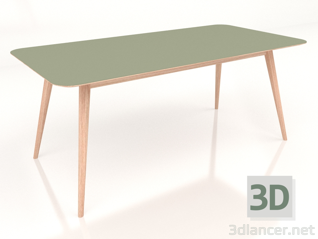 3d модель Стол обеденный Stafa 180 (Olive) – превью