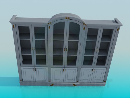 3d модель Шкаф с дверцами – превью