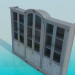 3D Modell Schrank mit Türen - Vorschau