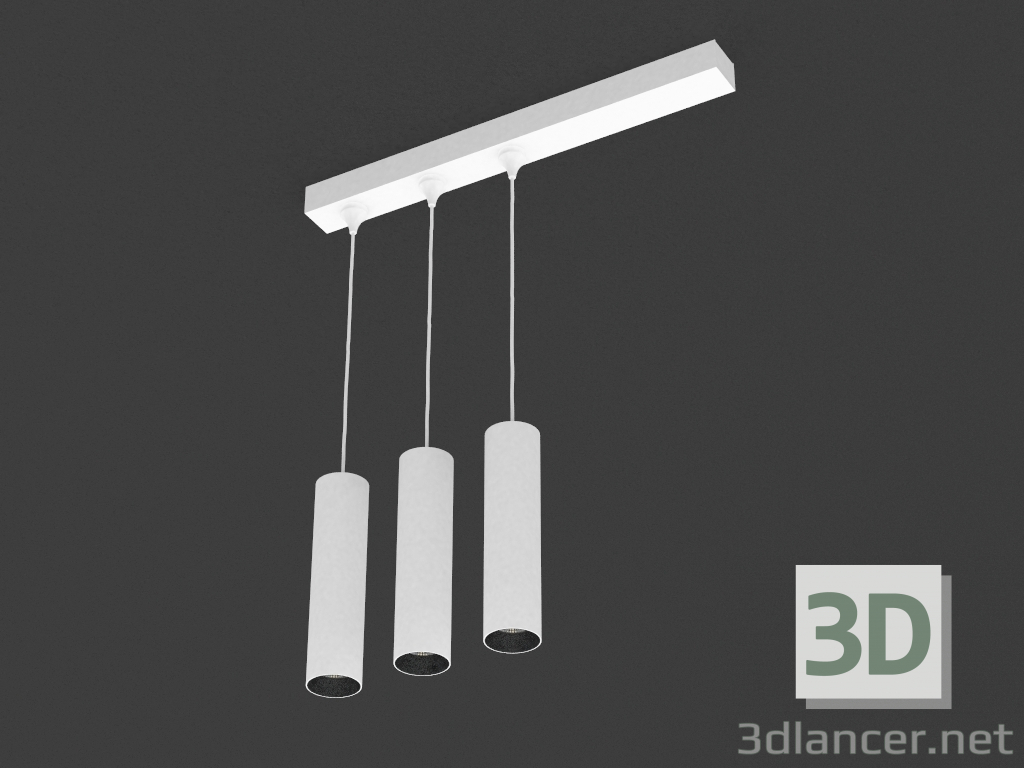 modèle 3D La lampe à DEL (DL18629_01 White S + socle DL18629 3Kit W Dim) - preview