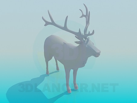3d model Deer - preview