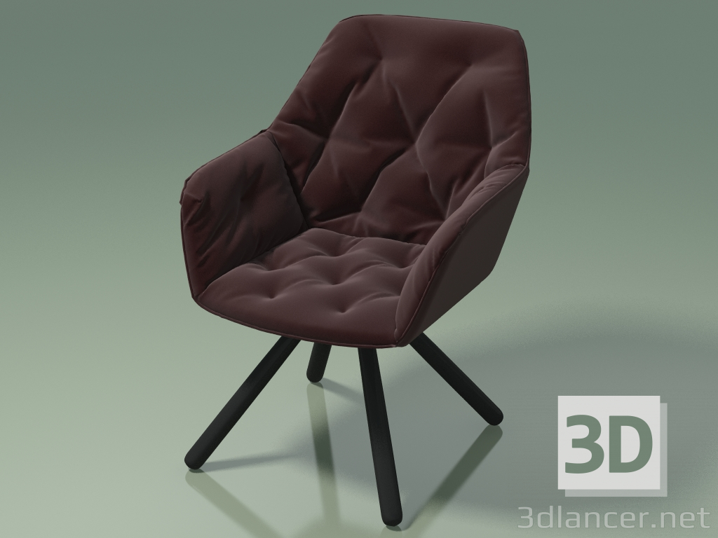3 डी मॉडल कुंडा कुर्सी कोड़ी (112824, चॉकलेट) - पूर्वावलोकन