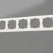 modèle 3D Cadre Fiore pour 5 poteaux (blanc) - preview