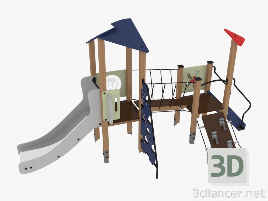 3d модель Детский игровой комплекс (4415) – превью