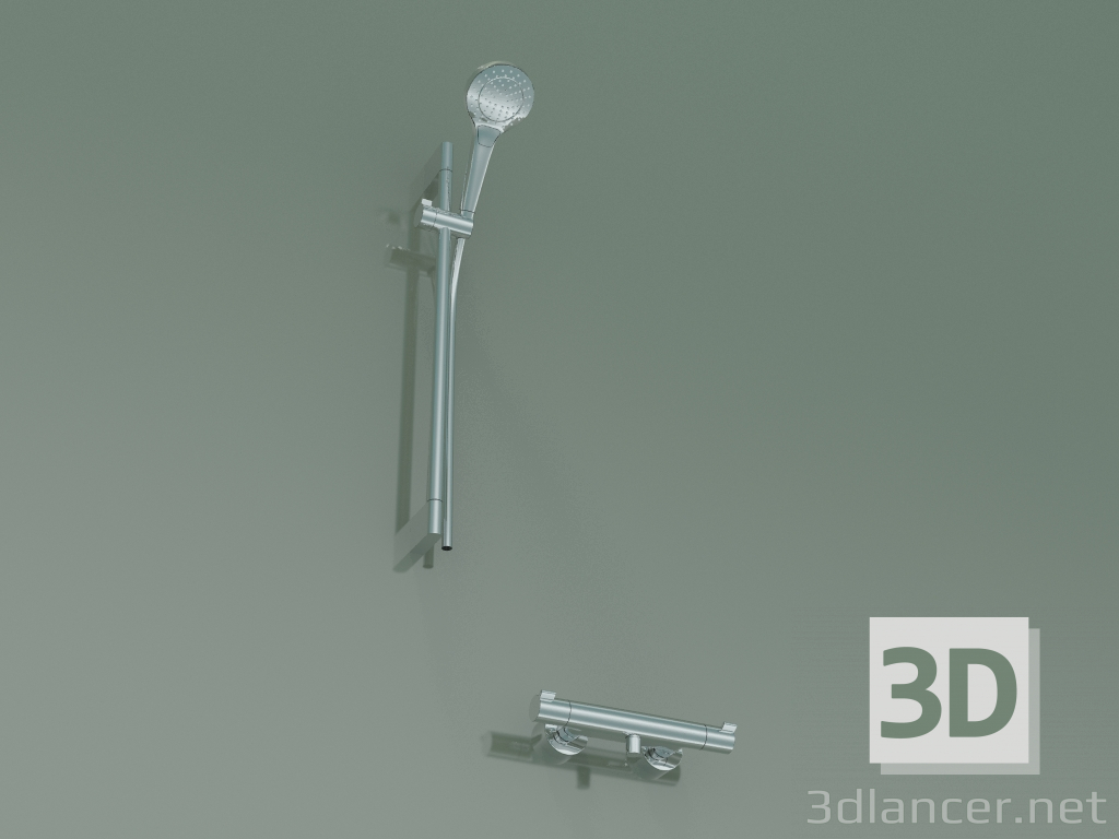 modèle 3D Set de douche L = 650 mm avec thermostat (27013400) - preview