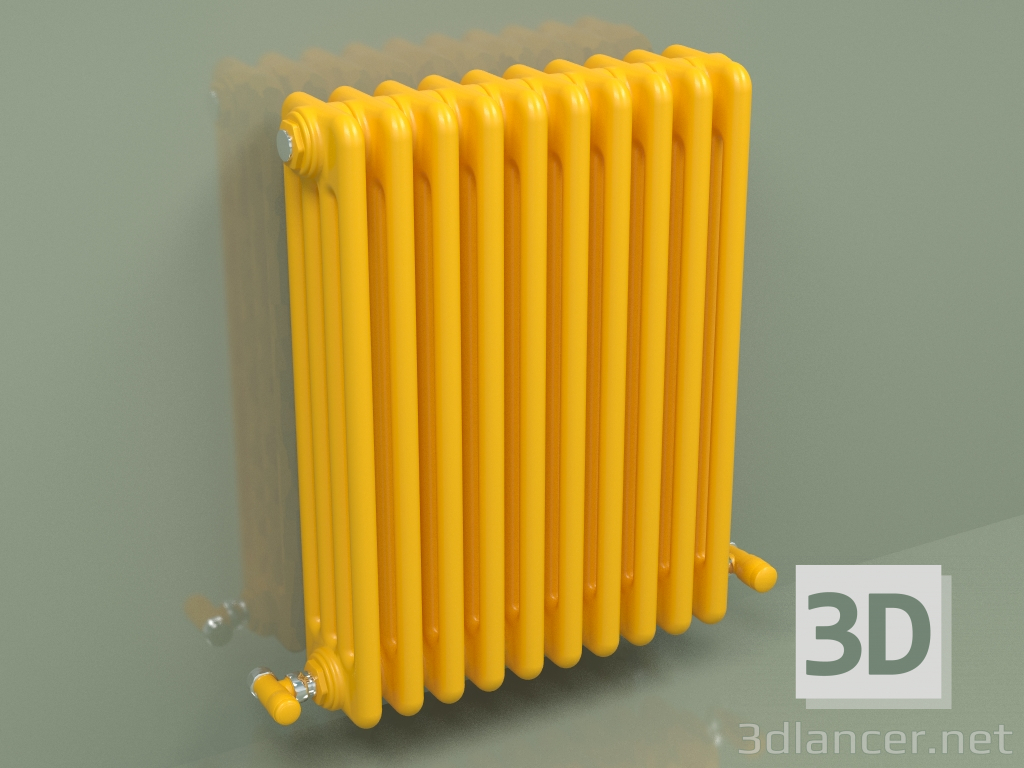 3D Modell Kühler TESI 4 (H 600 10EL, Melonengelb - RAL 1028) - Vorschau