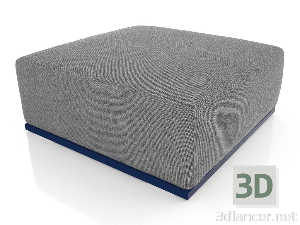 Modelo 3d Módulo sofá pufe (azul noite) - preview
