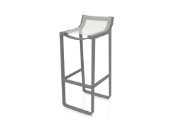 Stool with a low back (Anthracite)