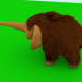 3d model little mammoth - preview