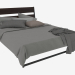 3D modeli Yatak çarşafları Gasp ile çift kişilik yatak Trisil (218х165) - önizleme