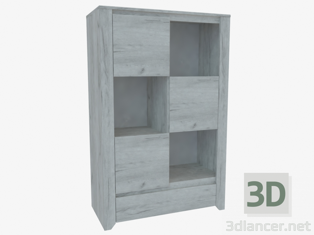 modello 3D Cabinet low 3D-1S (TYPE 31) - anteprima
