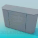 3d model Chest of drawers with cut corners - preview