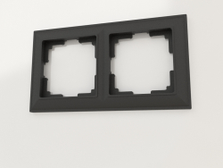 Fiore frame for 2 posts (black matte)