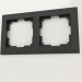 3d model Fiore frame for 2 posts (black matte) - preview