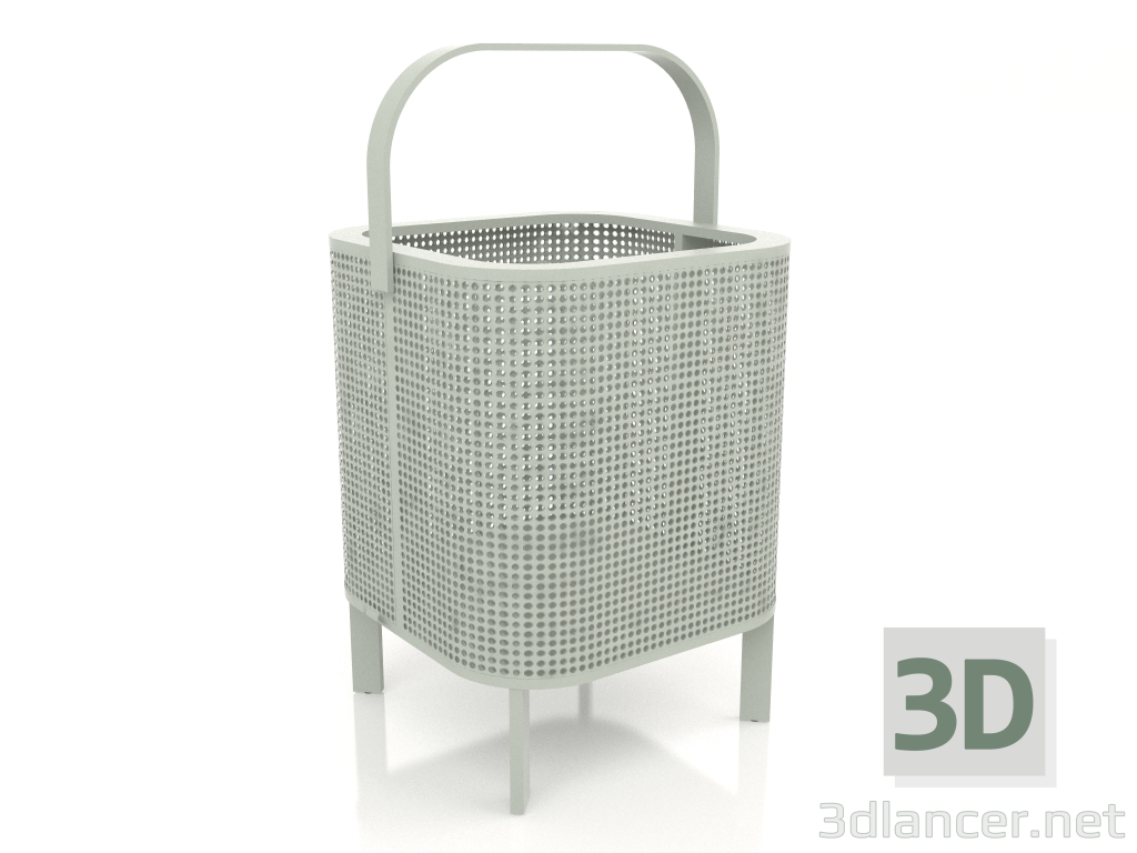 3 डी मॉडल मोमबत्ती बॉक्स 2 (सीमेंट ग्रे) - पूर्वावलोकन