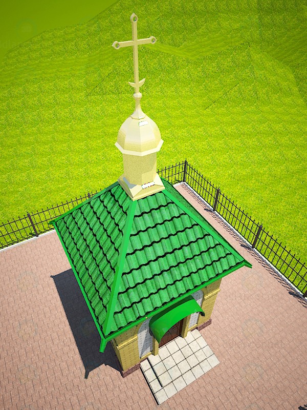 modèle 3D Petite chapelle - preview