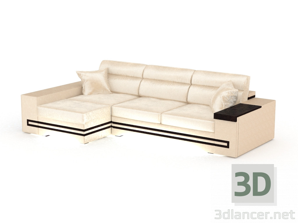 3d model Corner sofa with backlight Batler - preview