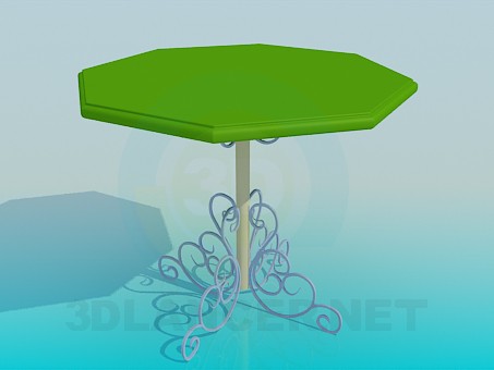 modello 3D Tavolo da esterno - anteprima