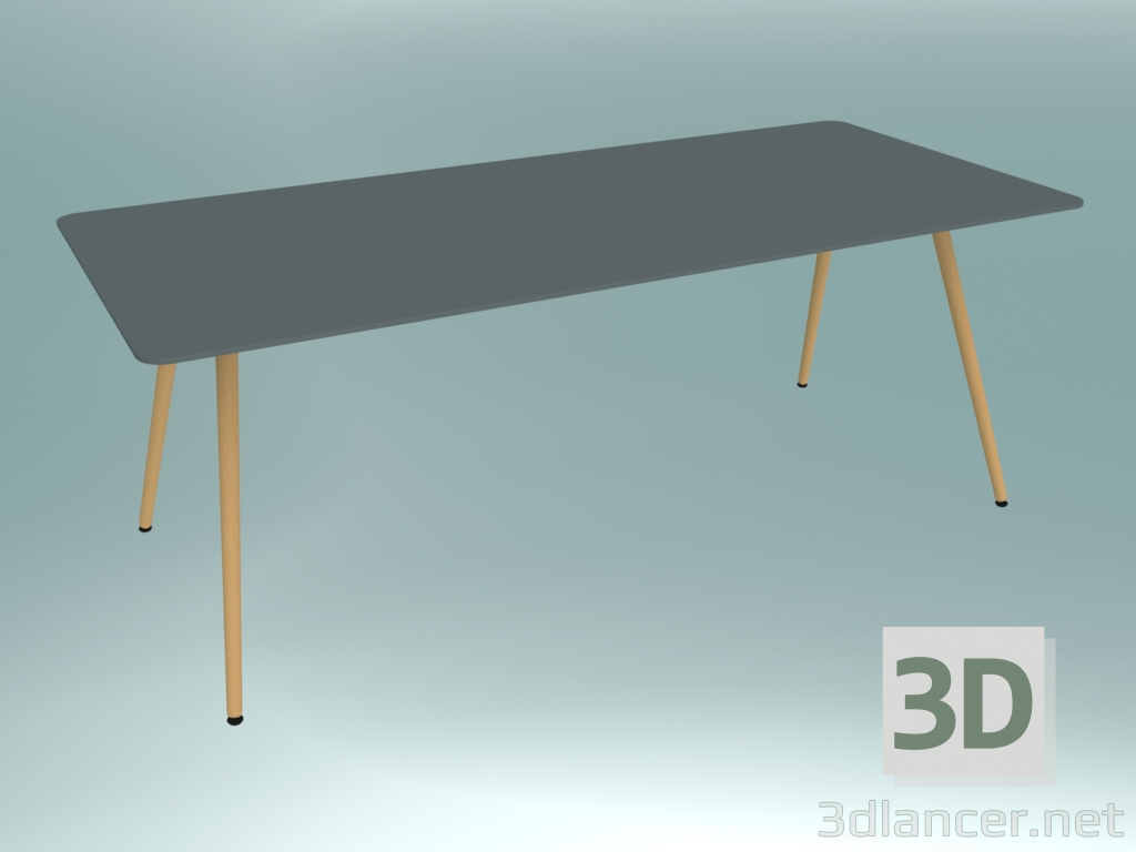 modello 3D Tavolo da conferenza (SAMC1 LW04, 2000x900x740 mm) - anteprima