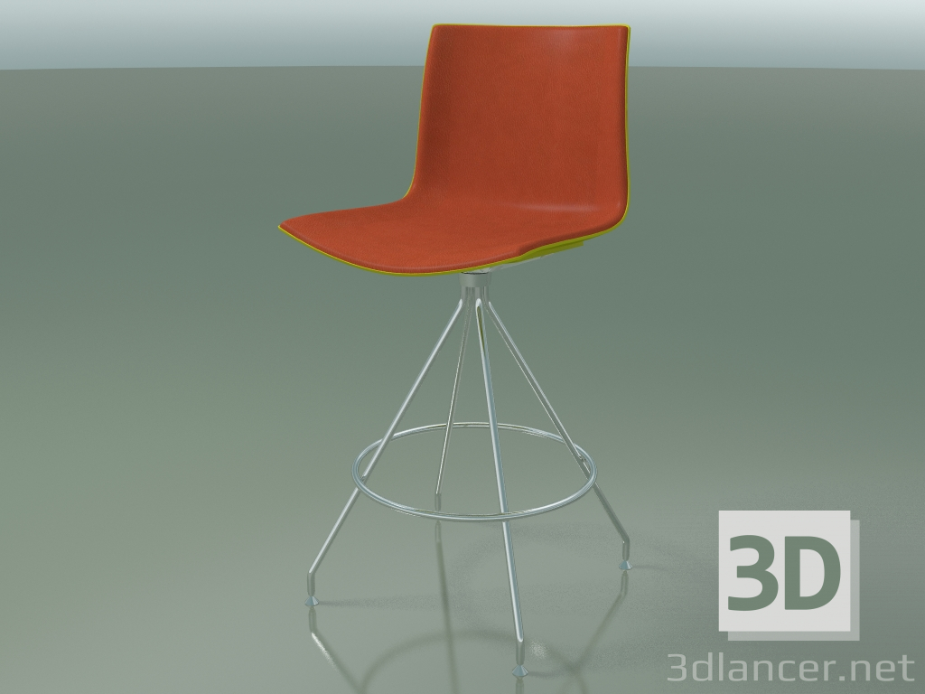 3d model Bar stool 0498 (with front trim, polypropylene PO00118) - preview