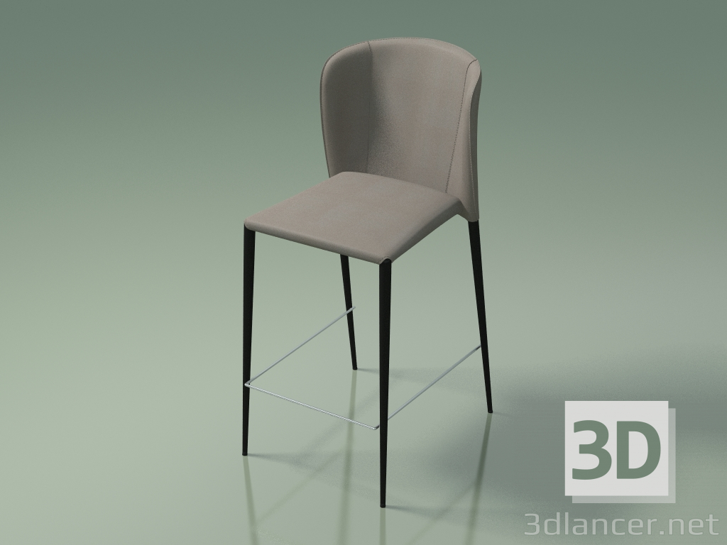 modèle 3D Chaise demi-bar Arthur (110138, gris cendre) - preview