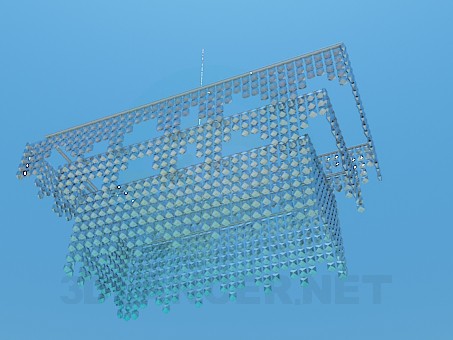 3D Modell Kristall-Kronleuchter - Vorschau