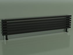 Radiador horizontal RETTA (6 secciones 1800 mm 40x40, negro brillante)