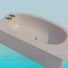 3d модель Бежевая ванна – превью