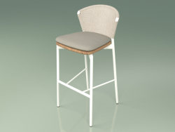 Bar stool 050 (Sand, Metal Milk, Teak)