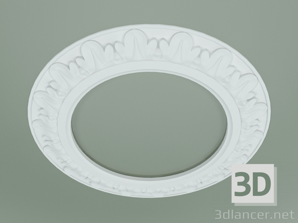 3d model Rosette with ornament RW020 - preview