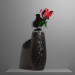 3d Vase with a flower model buy - render