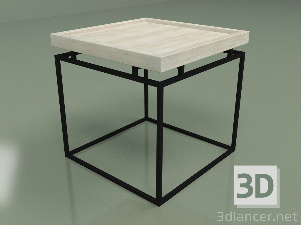 modèle 3D Table basse Lafe (frêne blanchi) - preview