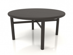 Tavolino (estremità arrotondata) JT 031 (P=800x400, legno marrone scuro)