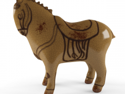 Cavalo estatueta decorativa